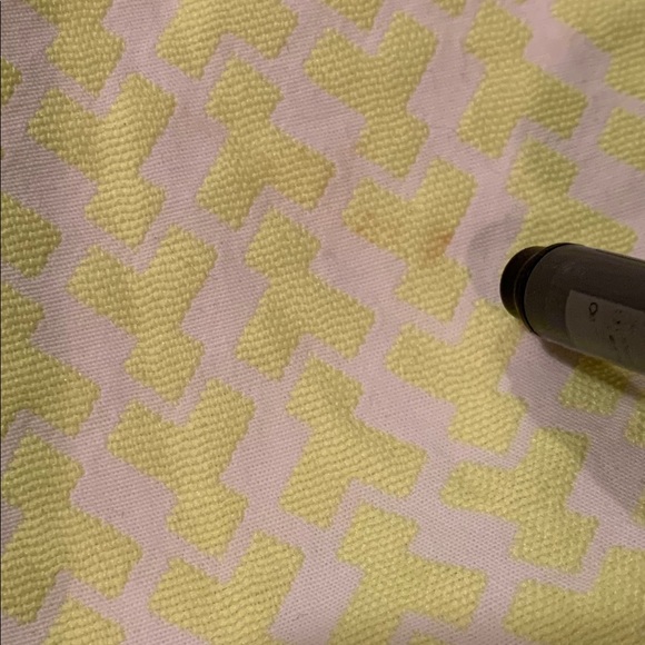 JCrew Yellow Blue Geo Arrow Print Neon Tunic - Picture 9 of 10